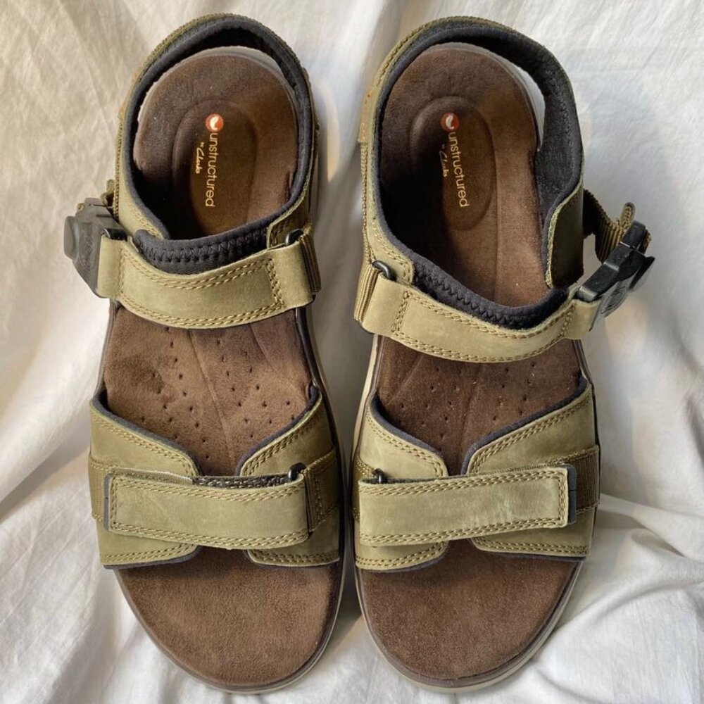 Clarks (Unstructured) - Men's 10 - Leather Sandals - New w/o Tag